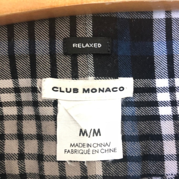 Club Monaco Men's Flannel Shirt - Picture 4 of 5